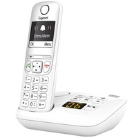Gigaset AS690A, Schnurloses Telefon mit Anrufbeantworter - großes, kontrastreiches Display, brillante Audioqualität, einstellbare Klangprofile, Freisprechfunktion - Anrufschutz, weiß