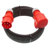 maxgo® CEE Starkstrom Verlängerung 32A 5G4 5x4 H07RN-F 50m Elektro-Kabel, (5000 cm)