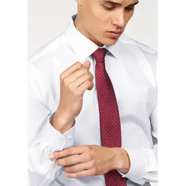 Olymp Level Five Body Fit Businesshemd mit Knopfleiste, Weiss, 38