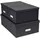 Bigso Box of Sweden Aufbewahrungsbox INGE 3-tlg. dunkelgrau