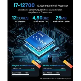 Greed Ultra V2 PC Intel Core i9 12900KF 5,2 GHz 16 GB RAM 1 TB SSD + 1 TB HDD Win 11 Pro