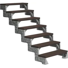 DOLLE Außentreppe Gardentop 126-154 cm Holz/Kunststoff/Stahl/WPC