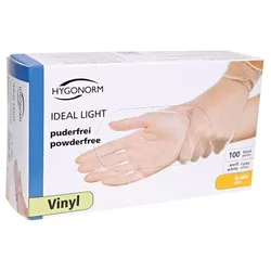 Vinylhandschuh Ideal Light von Hygonorm, Gr. M, 100 Stk.