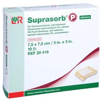Lohmann & Rauscher SUPRASORB P PU-Schaumv.selbstklebend 7.5x7.5 cm
