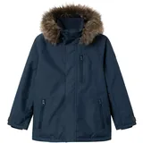 NAME IT »NKMSNOW10 SKI JACKET SOLID FO NOOS«, mit Kapuze, blau