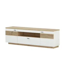 Uno Frenso Lowboard 190 x 59 x 47 cm Weiß Holzwerkstoff