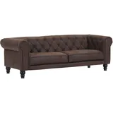 GUTMANN FACTORY 3-Sitzer GUTMANN FACTORY, braun (braun antik), B:220cm H:75cm T:90cm, 100% Polyester, Sofas