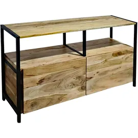 SAM Outillage Sideboard Kommode Akazie 110x35x65 cm naturfarben Nagar III