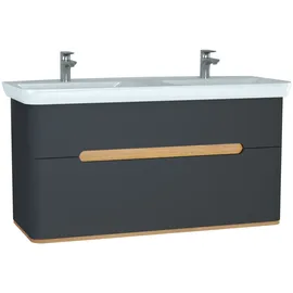 Vitra Sento Badmöbel-Set 130 cm, Anthrazit Matt,