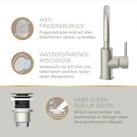 Lenz Gästebad-Set mit WC-Sitz Weiß