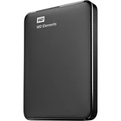 WESTERN DIGITAL externe HDD-Festplatte "WD Elements Portable", schwarz, 4000 GB, Festplatten