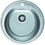 ALVEUS Form Ø 510 mm Edelstahl/Satin Handbetätigung 510 x 185 mm