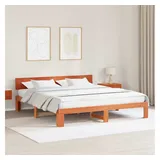 vidaXL Moderner Bettrahmen 180 x 200 cm Braun