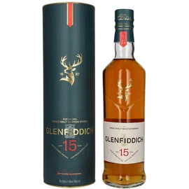 Glenfiddich 15 Years Old Single Malt Scotch Solera Reserve 40% vol 0,7 l Geschenkbox