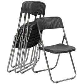 Sekey Campingstuhl 4er Set Schwarz