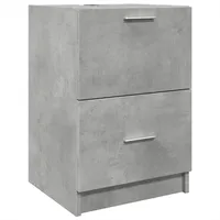 VidaXL Waschbeckenunterschrank Betongrau 40x37x59 cm Holzwerkstoff