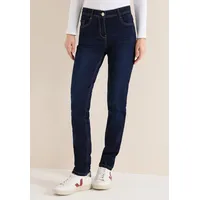 Cecil Slim Leg Jeans, Dark Blue wash, 34 - 34W / 30L