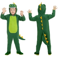 Net Toys Süßes Drachen-Kostüm für Kinder – Grün 99 – 104 cm, 2 – 3 Jahre – Tierkostüm Dinosaurier Kostüm Kinder Drache – perfekt geeignet für Kinder-Kaschnunnel & Kostümparty