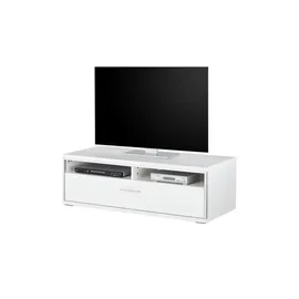 Uno Setto TV-Lowboard 124 x 41 x 52 cm Weiß Metall/Holzwerkstoff
