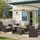 MeXo Polyrattan Lounge-Set 4-tlg. grau/hellgrau