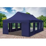 Faltpavillon Faltzelt Pavillon 4x8 Blau Gartenzelt Klappzelt Wasserdicht