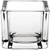 Olympia Teelichthalter quadratisch Glas transparent