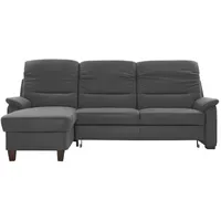 polsterpower Ecksofa - Miro grau - mit Funktionspaket - Recamiere links Sofa