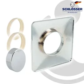 LE SANITAIRE Blindabdeckung 140 x 140 mm Wasserzähler Verchromt