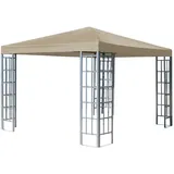 Quick Star Rank Pavillon 3x3m Metall, Beige,