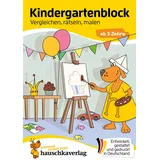 Hauschka Verlag Kindergartenblock ab 3 Jahre - Vergleichen, rätseln und malen
