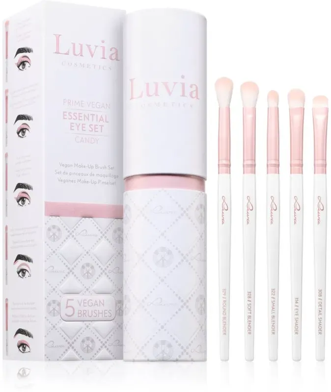 Luvia Cosmetics Prime Vegan Candy Augen-Make-up-Pinselset