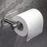 Toilettenpapierhalter Ohne Bohren Für Bad Und Waschküche, Edelstahl Sus304, Gebürstetes Nickel, Silber