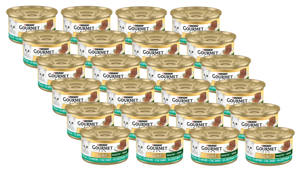 Purina Gourmet Gold Kaninchenpastete 24x85g (Rabatt für Stammkunden 3%)