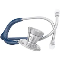 MDF Instruments MDF ProCardial Kardiologie-Stethoskop, Erwachsener, Doppelkopf, Free-Parts-for-Life, MDF797 Marineblau/Silber, Titan