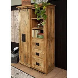 Massivmoebel24 Schrank 100 x 45 x 175 cm Beige