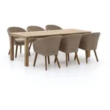 Intenso Tropea/ROUGH-S 220 cm Gartenmöbel-Set 7-teilig