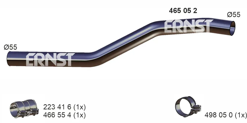 ERNST Reparaturrohr, Ruß-/Partikelfilter 465052 für Opel GM