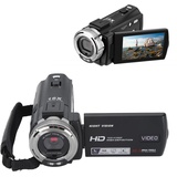 Jectse Videokamera-Camcorder, Handliche Full HD 1080P 30MP-Kamera mit 16-fachem Digitalzoom, 3-Zoll-LCD-Display, CMOS-Sensor, Infrarot-Nachtsicht-DV-Kamera mit Fülllicht und Fernbedienung