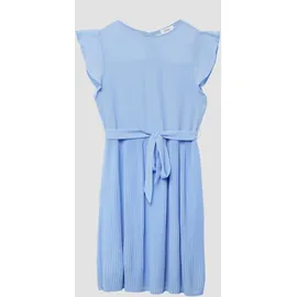 s.Oliver Junior Mädchen Kleid – Chiffon, Plissee, Bindegürtel - 152