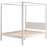 Vipack Himmelbett Pino 140x200cm weiß