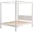 Vipack Himmelbett Pino 140x200cm weiß