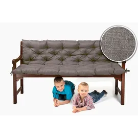sunnypillow Bankauflage 130 x 50 x 50 cm grau 1 St.