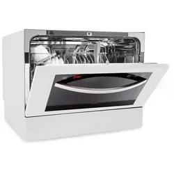 Klarstein Havasia UV 6 Luminance Geschirrspüler UV Glasfront freistehend 1380W Weiß