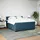 vidaXL Boxspringbett mit Matratze Blau 180x200 cm Samt