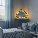 OTTO home LED Dekolicht "Evvina - Wolke", warmweiß, H: 25cm, 1 Stk., Leuchten, Infinity Effekt, Deko für Innen, beidseitig beleuchtet, Nachtlicht