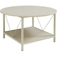 [en.casa] Couchtisch Filem Ø80x46 cm Sandfarben