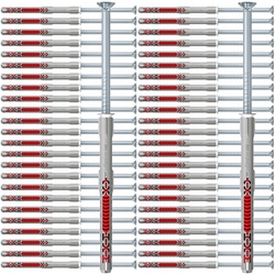 Fischer Langschaftdübel duoxpand 8 x 100 T Senkkopfschraube - 50 Stück - 562150