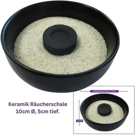 mytobaq Räuchern GEGEN Negative Energie 7-TLG Set energetische HAUSREINIGUNG mit RÄUCHERMISCHUNG + WEIHRAUCH & MYRRHE, Räucherschale, Räucherkohle, Anl...