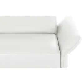 Sofa.de Schlafcouch Leder 2-Sitzer Weiß