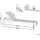 Beliani Gartenliege Heller Holzfarbton 196x65x91